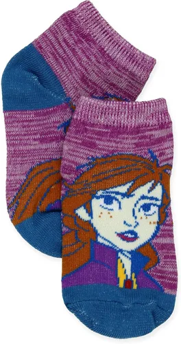 Vista 6 de Disney Frozen 2 Anna Elsa - Juego de 6 calcetines para niños pequeños