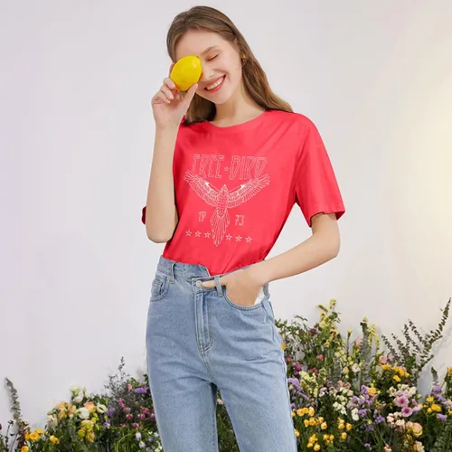 Vista 3 de Camiseta vintage de banda de rock para mujer, camisa retro de pájaro, camisetas gráficas de águila, camisa de música retro, camisetas casuales
