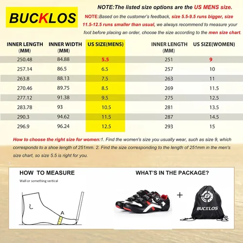 Vista 6 de BUCKLOS Zapatos de ciclismo para hombre, compatibles con Peloton, zapatos de ciclismo para interiores y exteriores, correa de hebilla precisa