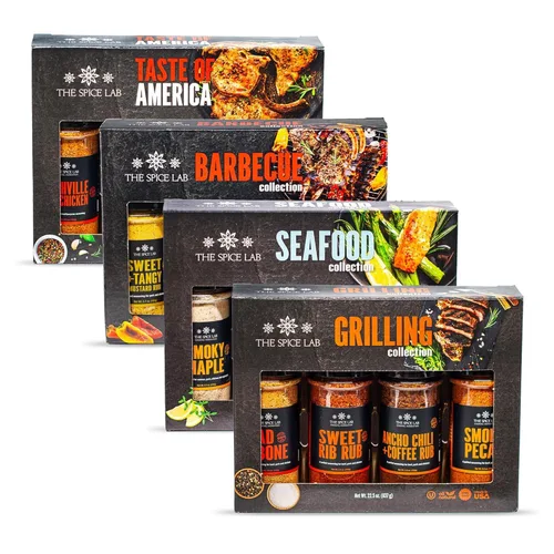 Vista 12 de Juego de 4 tarros cocteleros para asar a la parrilla, condimentos premium para parrilla, juego de accesorios para barbacoa, imprescindible para cada