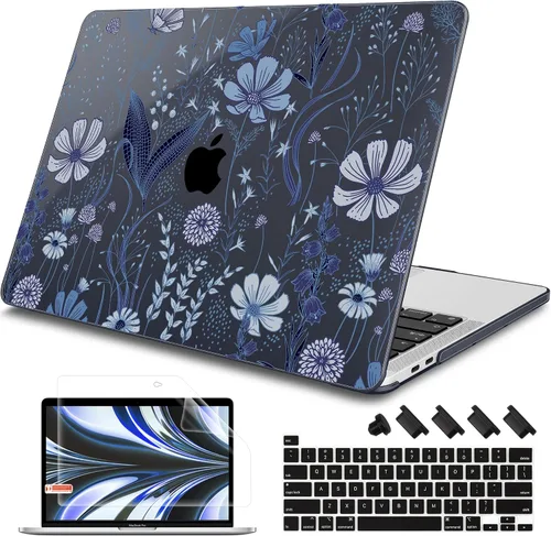 Vista 16 de Tuiklol para MacBook Pro de 13 pulgadas M2 Clip 2022, versión 2021 2020 M1 A2338 A2289 A2251, carcasa rígida de plástico y cubierta de teclado