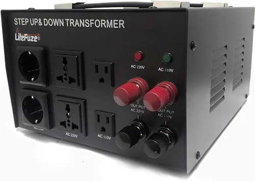 Vista 17 de LiteFuze 750 W Transformador convertidor de voltaje Step Up/Down - 110 V a 220 V / 220 V a 110 V Convertidor de potencia - Cable completamente