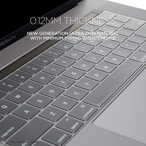 Vista 3 de UPPERCASE GhostCover - Protector de teclado ultradelgado de alta calidad, compatible con MacBook Pro con Touch Bar de 13 pulgadas y 15 pulgadas