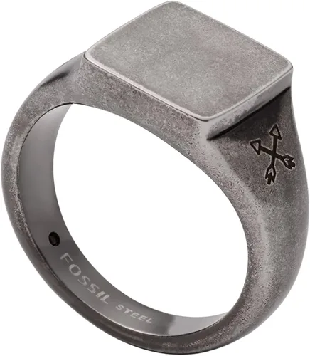 Vista 2 de Fossil Anillo de acero inoxidable para hombre