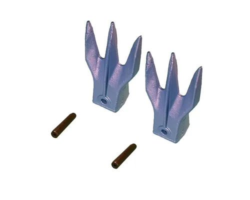 Vista 4 de Mini excavadora cubo Trident Rock Tooth, 238-3207 TR3 w/Pin, compatible con CAT VRS-50 (1)