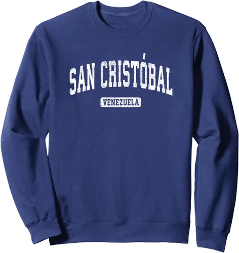 Vista 5 de San Cristobal Venezuela - Sudadera deportiva vintage, Negro