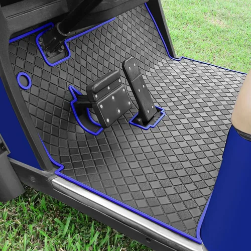 Vista 10 de Golf Cart Floor Liner Mat 8mm Thick Rubber Full Coverage Fit for EZGO TXT (1994-2025), Express S4 (2012-2020), Cushman Workhorse, EX1 (2020), Valor