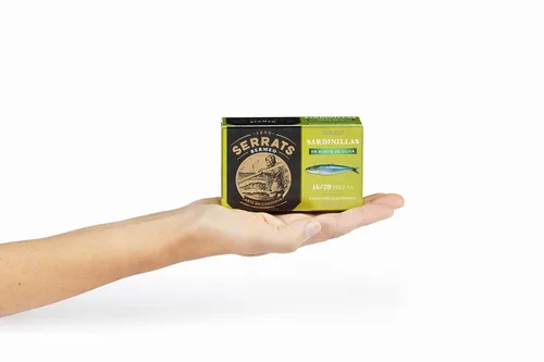 Vista 3 de Baby Sardinas en Aceite de Oliva - 16/20 unidades, 1 lata x 4.1 oz