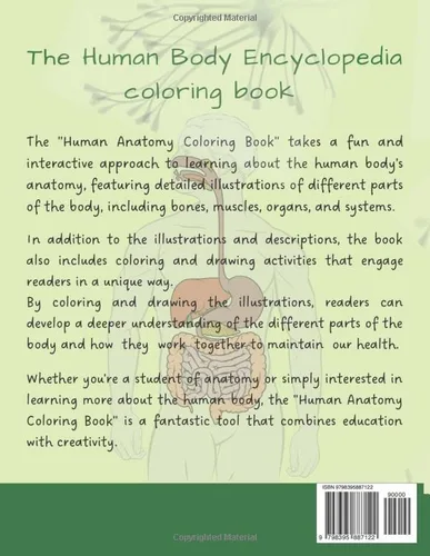 Vista 2 de THE HUMAN BODY ENCYCLOPEDIA COLORING BOOK A JOURNEY THROUGH YOUR AMAZING BODY Unlock The Secrets Of Realistic and Accurate Depictions Of The Human