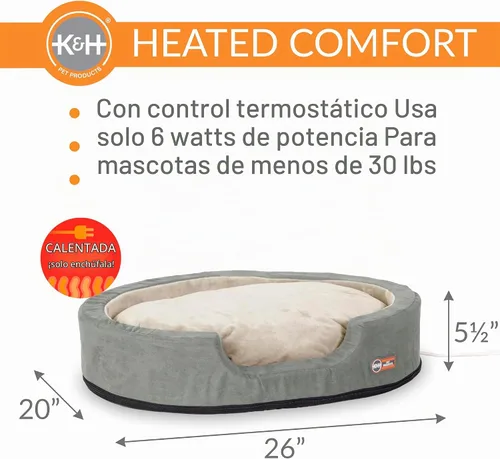 Vista 2 de K&H Pet Products - Cama térmica para mascotas con calefacción