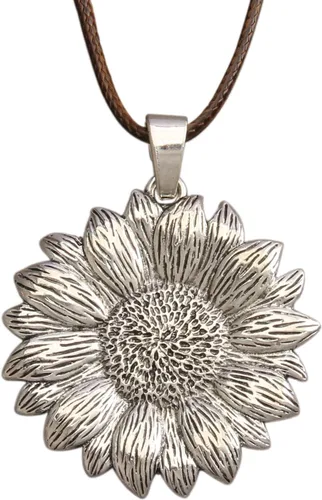 Vista 15 de Jeilwiy Collar de cuero para mujer, collar funky, gargantilla de cuerda con colgante, joyería de estilo bohemio