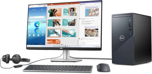 Vista 4 de Dell Inspiron 3910 - Torre de computadora de sobremesa, Intel Core i5-12400 de 12ª generación, RAM DDR4 de 16 GB, SSD de 256 GB + disco duro de 1