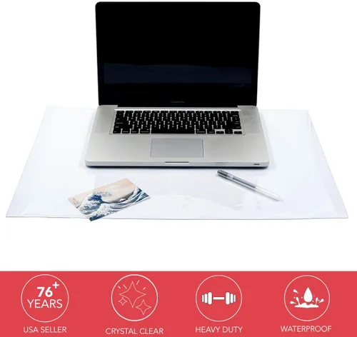 Vista 2 de Laminet - Alfombrilla para escritorio Crystal Clear., Desktop Pad - Transparente