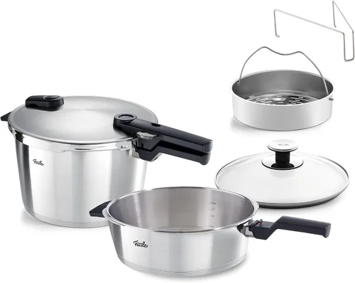 Vista 18 de Fissler Vitavit Premium - Olla a presión premium con inserto de vapor, 2.6 cuartos