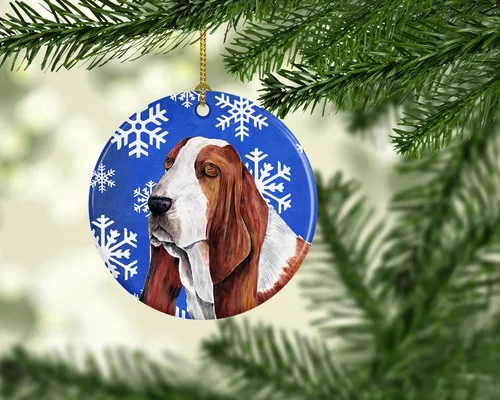 Vista 359 de Caroline's Treasures Cavalier Spaniel - Adorno de cerámica para colgar en el árbol de Navidad, para el hogar, Navidad, fiestas, regalo, 3 pulgadas