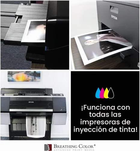 Vista 4 de Vibrance - Papel metálico para impresora fotográfica de 10 mil 8.99 oz/m², hojas de papel fotográfico prémium de 17 x 22 pulgadas, 50 hojas que