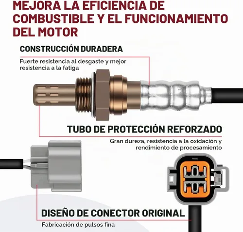 Vista 4 de 234-4448 Sensor de oxígeno Downstream O2 Sensor aguas abajo para Hyundai
