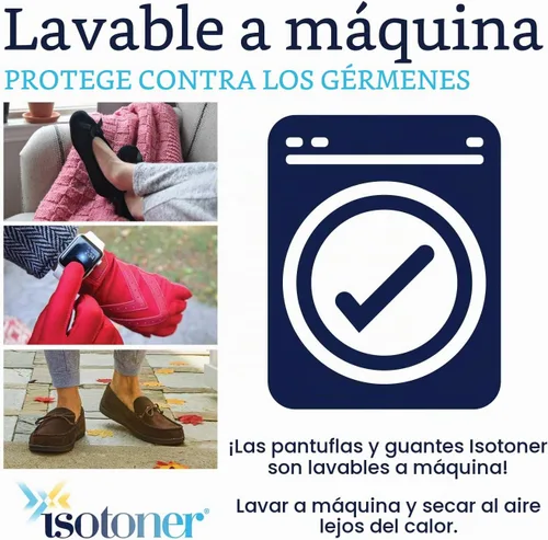 Vista 7 de isotoner Pantuflas tipo zueco bordadas extra pequeñas para mujer Flor gris jaspeado festoneada