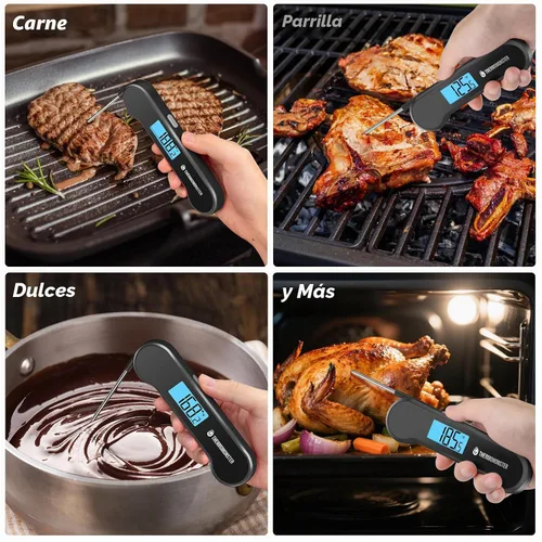 Vista 9 de Termómetro digital de lectura instantánea de 0.5 segundos para carne con precisión de ± 0.5 ℉, termómetro de alimentos para cocinar utensilios