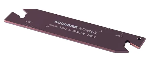Vista 2 de Accusize Industrial Tools para insertos GTN-2, ancho 0.087–0.094 pulgadas, altura 0.75 pulgadas, NCIH19-2 Hoja ajustable de parada positiva