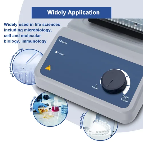 Vista 5 de ONiLAB Mezclador analógico de microplacas,Microplate Shaker,Mezclador de vórtice de microplacas, 0.18" órbita