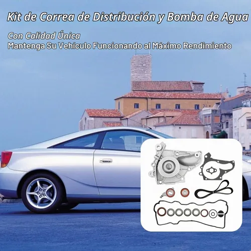Vista 6 de Kit de correa dentada con bomba de agua, apto para Toyota Camry Solara 1987