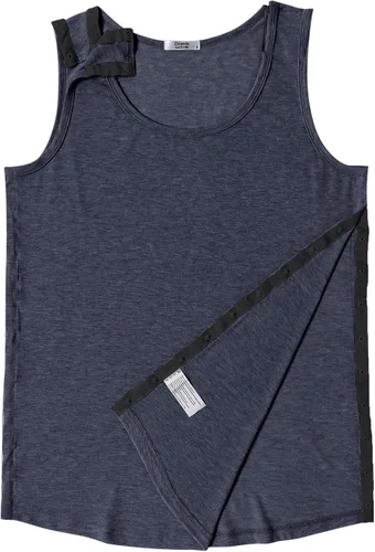 Vista 7 de Deyeek Camisetas sin mangas unisex con acceso completo a presión para hombres y mujeres, camisetas de recuperación de hombro para después