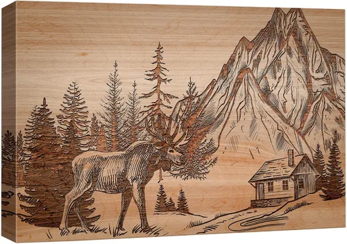 Vista 54 de Hermoso lienzo de paisaje, decoración de pared, arte moderno, juegos para el hogar