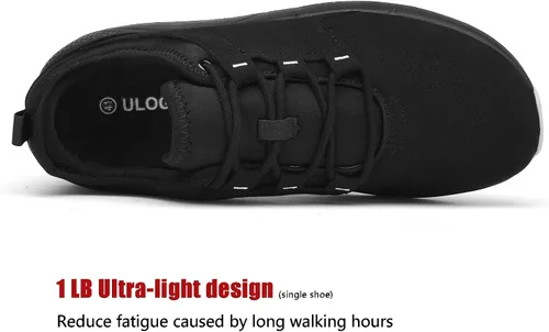 Vista 3 de ulogu Zapatos impermeables para hombres y mujeres, ligeros, antiaceite, antideslizantes, para servicio de alimentos, trabajo, zapatos deportivos