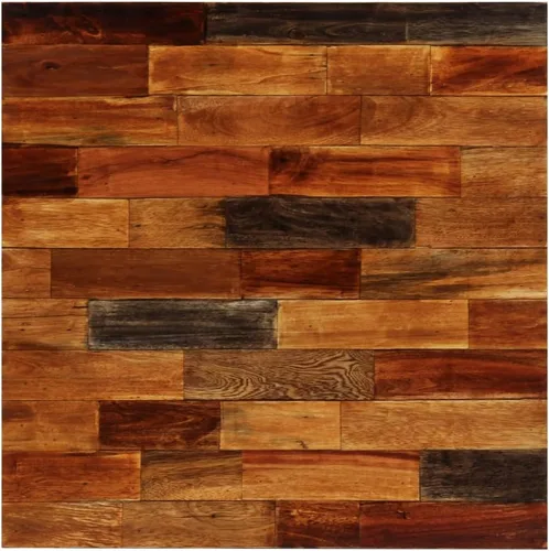 Vista 3 de Bar Table Counter Height 27.6x27.6x41.7 Inch Solid Reclaimed Wood Industrial Style for Kitchen Dining Room Bars Cafes