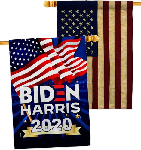 Vista 18 de Biden Harris Flag Vote President 2020 - Juego de banderas para casa de jardín, demócrata patriótico, republicano, fiesta de té, bandera
