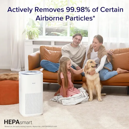 Vista 4 de LEVOIT Purificadores de aire para habitaciones grandes del hogar, cubren hasta 3175 pies cuadrados, filtro de repuesto LV-H132, prefiltro de nailon