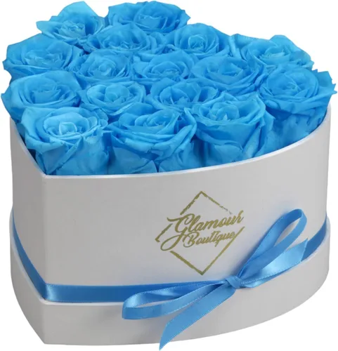 Vista 13 de GLAMOUR BOUTIQUE Rosas preservadas en una caja, regalos para ella, esposa y mamá, decoración de flores de rosas para regalo de cumpleaños, ramo