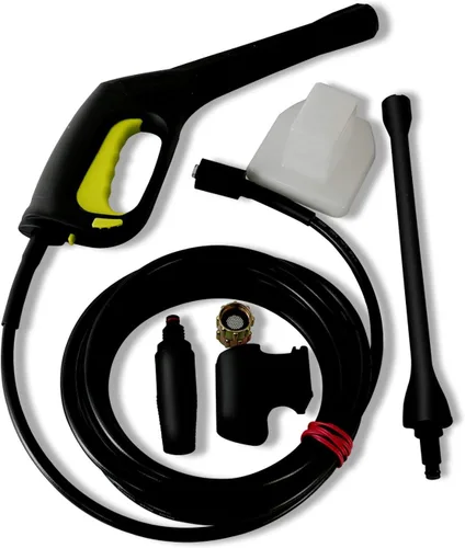 Vista 4 de Serenelife Lavadora a presión eléctrica, potentes ruedas giratorias de 14.5 amperios y 1800 PSI, lavado de energía para automóvil, rociador