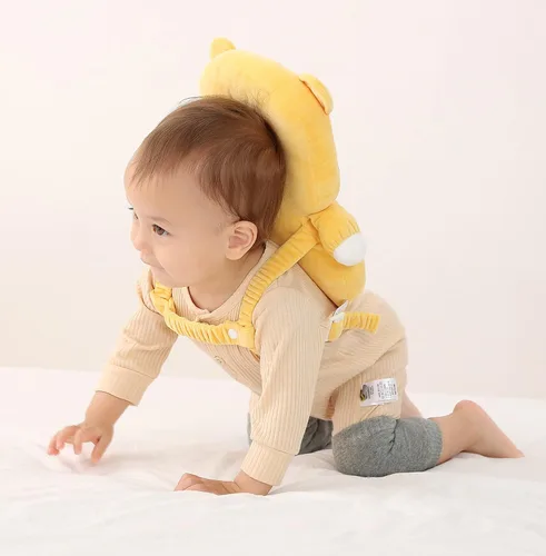 Vista 6 de Feidoog Mochila protectora de cabeza de bebé con 3 rodilleras para caminar y gatear, astronautas