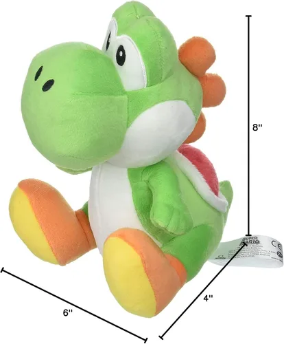 Vista 4 de Little Buddy Super Mario All Star Collection 1416 Yoshi - Peluche de peluche, 8 pulgadas, multicolor