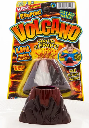 Vista 6 de 2Chill Pequeño juguete de volcán eruptivo (paquete de 6) Kit de ciencia de volcán para niños, juguete educativo STEM, juego de experimentos