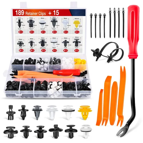 Vista 8 de Nilight 150 piezas de sujetadores de parachoques tipo empuje, clips de remache universales para automóviles y sujetadores para parachoques