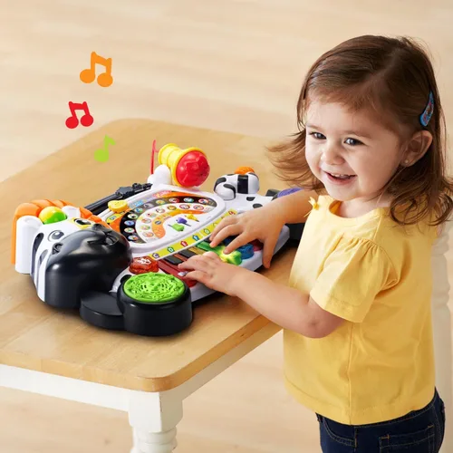Vista 4 de Piano zoo de VTech, Frustration-Free Packaging, Blanco