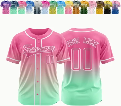 Vista 44 de Camiseta de béisbol personalizada, nombre de béisbol personalizado, logotipo de número, camiseta de béisbol personalizada para hombres, mujeres