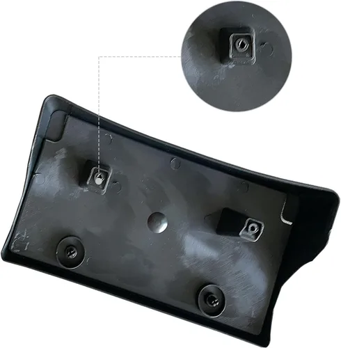 Vista 6 de Soporte de Matrícula - Soporte de Montaje de Parachoques Delantero para Matrícula Negro Compatible con Ram 2500 3500 4500 5500 de 2019 2020 2021