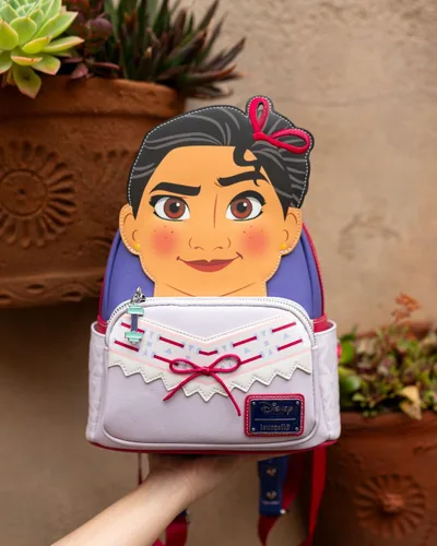 Vista 7 de Loungefly Disney Encanto Luisa Cosplay - Mini mochila para mujer, Varios colores, Wdbk3025