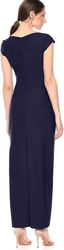 Vista 3 de Alex Evenings Vestido de manga larga para mujer con detalle de cuentas laterales