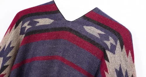 Vista 83 de Chales cálidos para mujer, cárdigan con frente abierto, estilo vintage, poncho