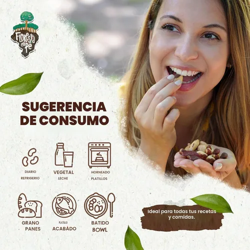 Vista 2 de Nueces de Brasil orgánicas crudas (15 onzas + 32 onzas) - (paquete de 2)