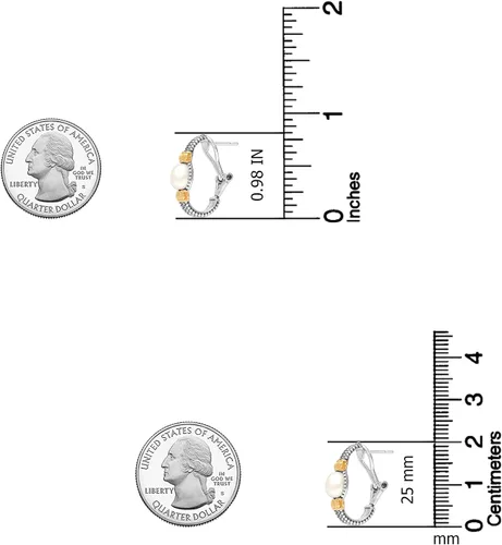 Vista 5 de LeCalla Aretes de plata de ley 925 con espalda Omega para mujer Aretes de tuerca Omega con clip Aretes de tuerca Omega con clip
