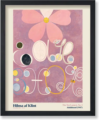 Vista 33 de Poster Master Póster de ilustración vintage, impresión retro moderna, los diez más grandes n.º 1, infancia, flor, abstracto, regalo para artista