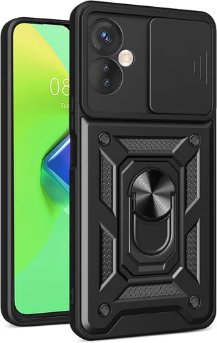 Vista 63 de Compatible con Tecno Camon 18P Bracket Shell, Slide Camera Lens Cover Case Azul
