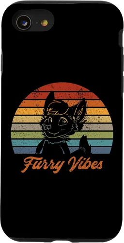 Vista 18 de iPhone 13 Pro Max Retro Furry Fandom Furry Vibes - Lindo estuche de traje OwO