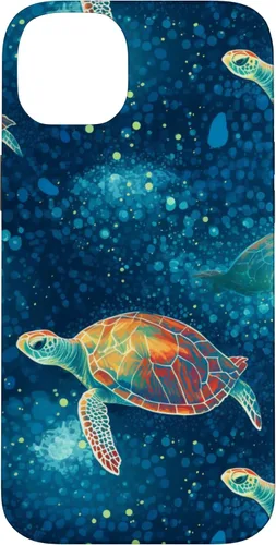 Vista 15 de iPhone 16 Magical Sea Turtles Case